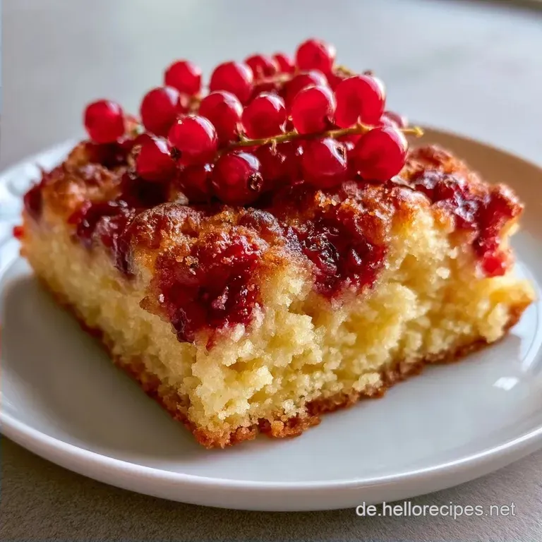 Omas Klassischer Johannisbeerkuchen Mit Streuseln