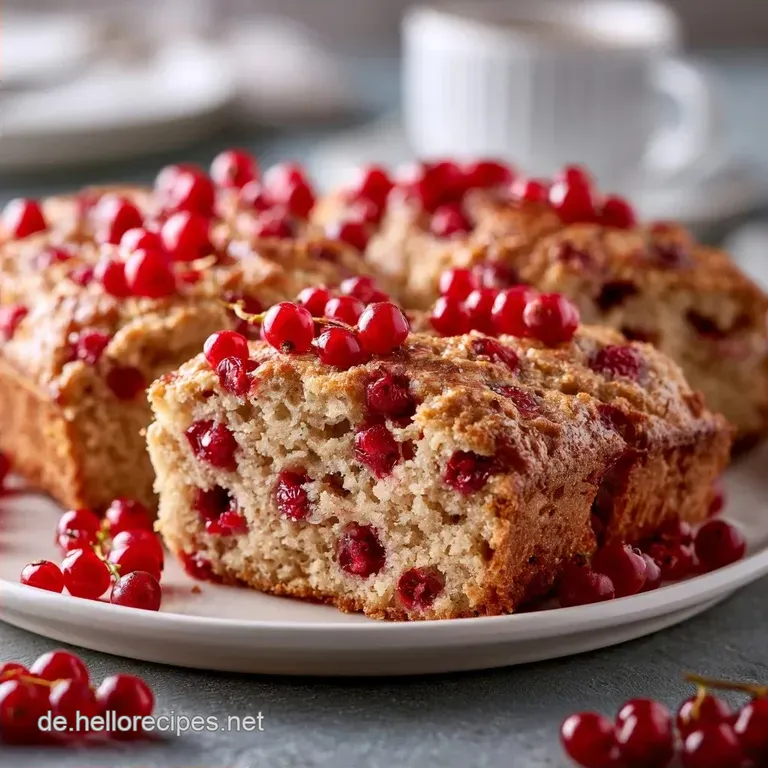 Fluffiger Johannisbeerkuchen vom Blech