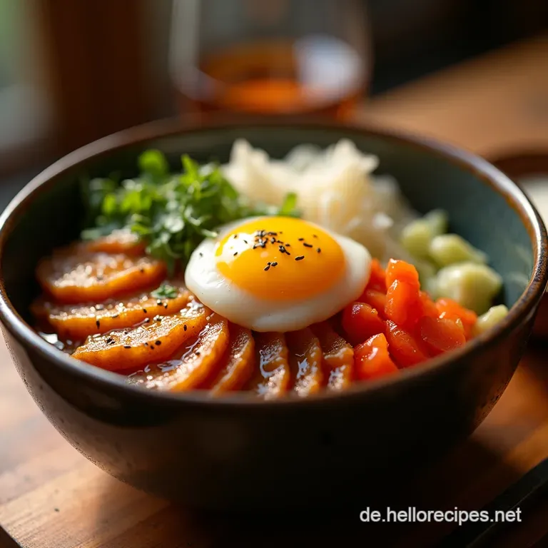 Kaiserliches Bibimbap Bunte Vielfalt in der Reisschale presentation