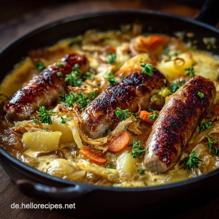 KartoffelGem&uuml;se Eintopf mit Bratwurst: Der herzhafte Klassiker f&uuml;r den Feierabend