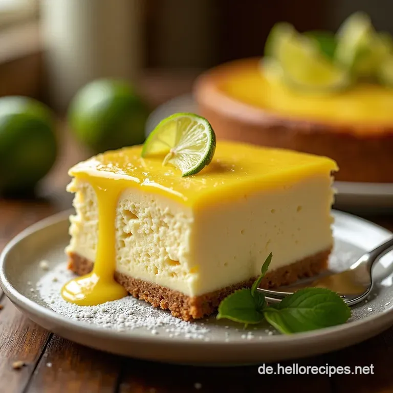 Key Lime Cheesecake Sonne Auf Der Zunge presentation