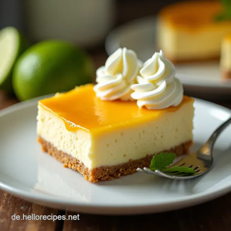 Key Lime Cheesecake Sonne auf der Zunge