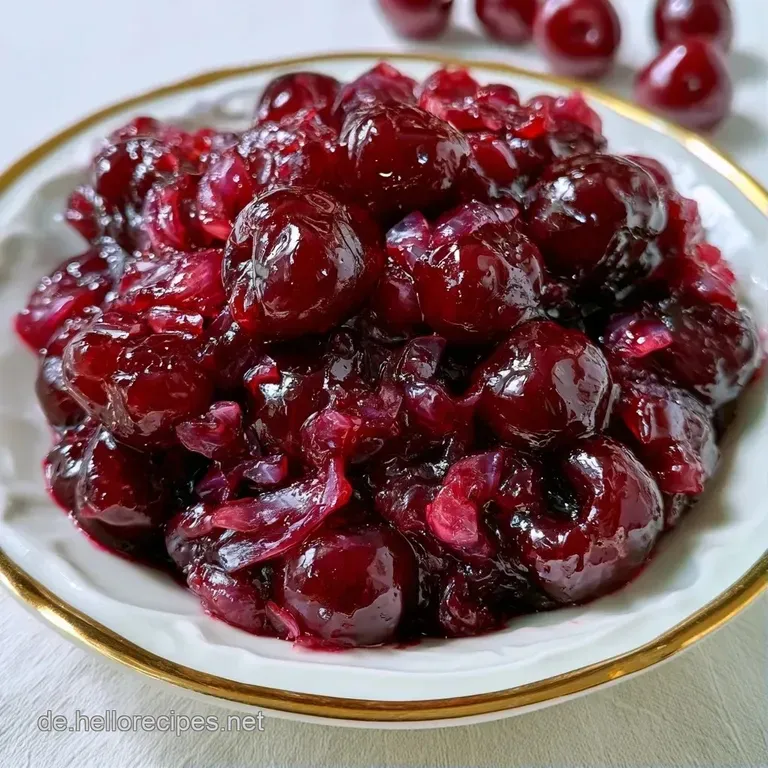 Ein Klecks dunkelrotes Frucht-Chutney neben cremigem Camembert und knusprigen Crackern auf einem rustikalen Holzbrett.