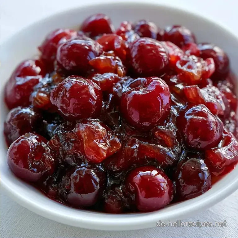 Kirsch-Chutney f&uuml;r K&auml;se mit Balsamico