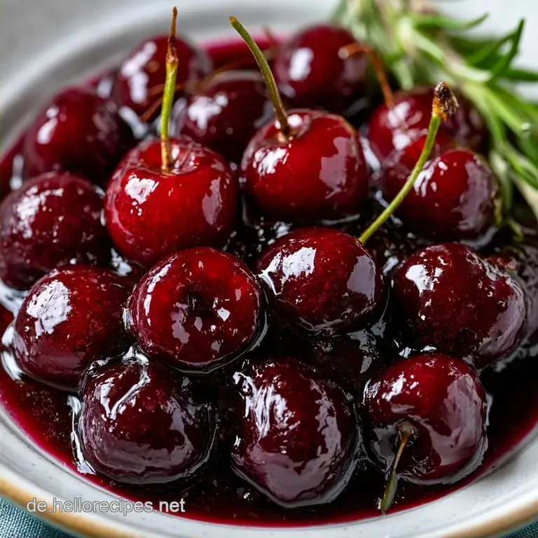 Kirsch Rosmarin So&szlig;e mit Balsamico