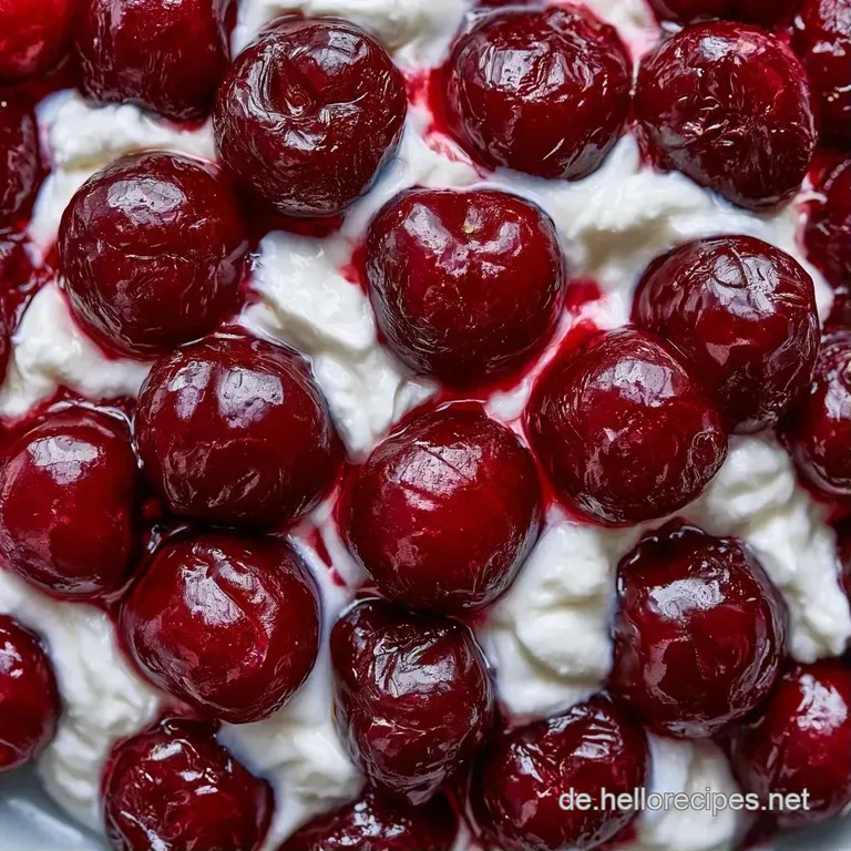 Ein geschichtetes Dessertglas auf hellem Leinen, flankiert von einem silbernen L&ouml;ffel und einer gr&uuml;nen Minzspitze.