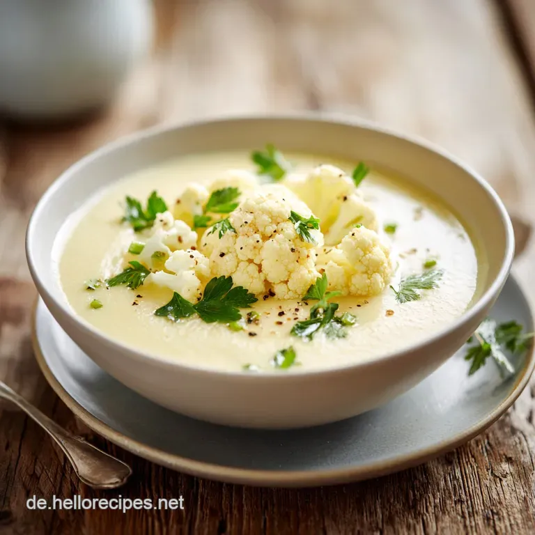 Blumenkohlsuppe Rezept Klassisch: Samtig Cremig