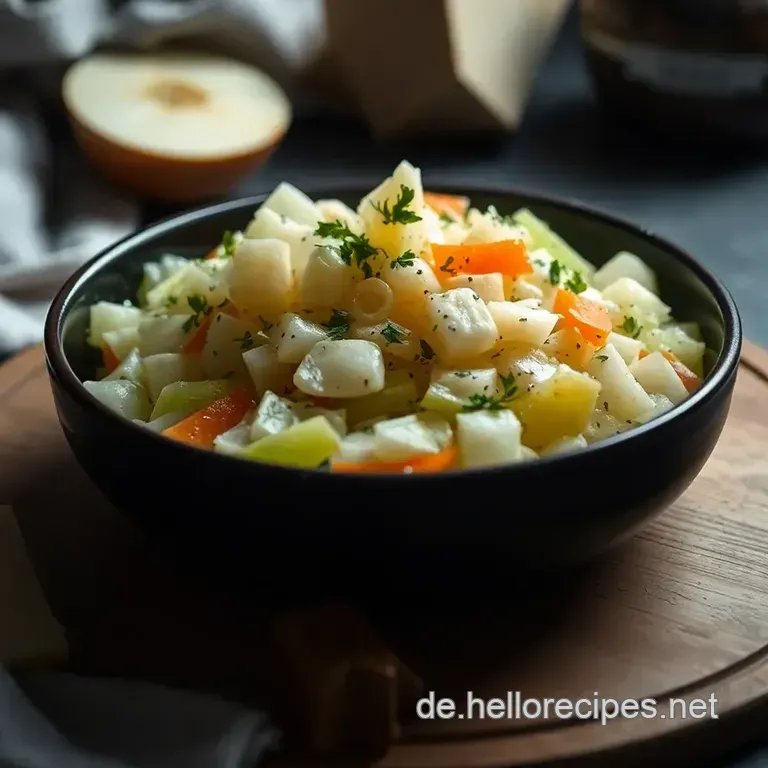 Klassischer Deutscher Krautsalat – Ein Frischer Genuss presentation