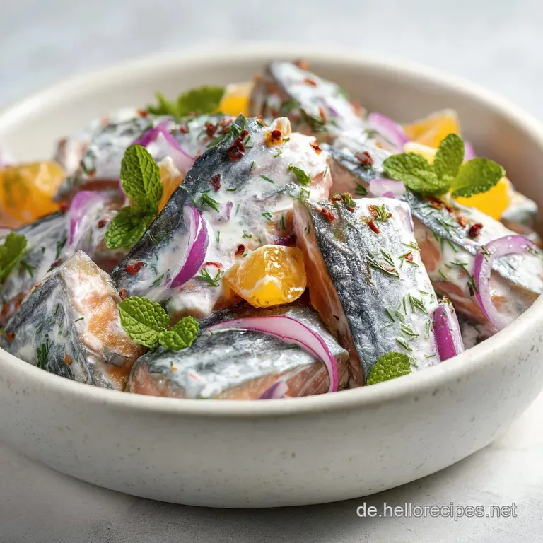 Klassischer Heringssalat: Cremig mit Apfel & Gurke