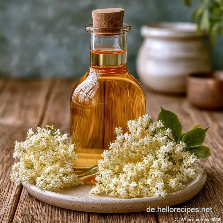 Omas klassischer Holundersirup mit Zitronen