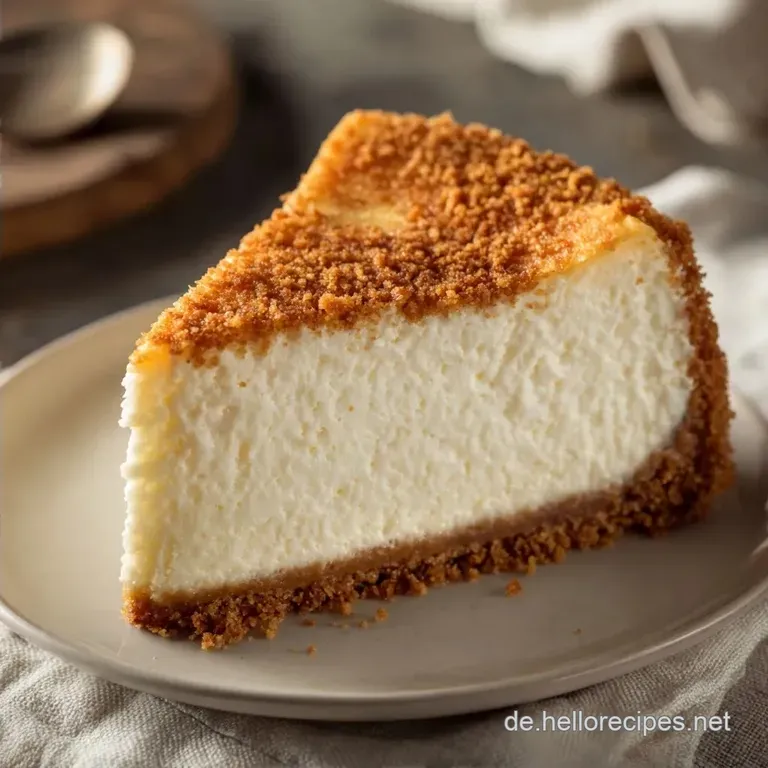 Cremiger K&auml;sekuchen: Klassisch mit Boden