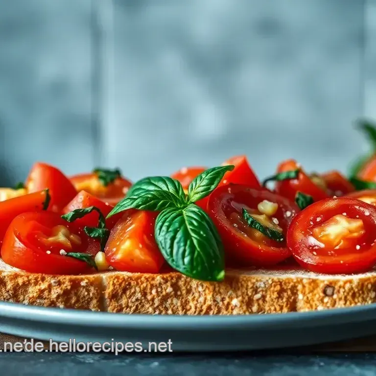 Klassisches Bruschetta Rezept mit frischen Tomaten