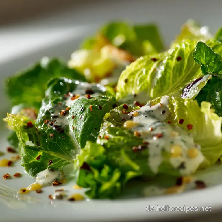 Gr&uuml;ner Salat Mit Honigsenf Dressing: Das Schw&auml;bische Rezept presentation