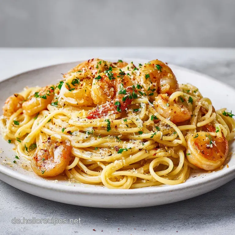 KnoblauchButterShrimp Pasta: Die Ultimative So&szlig;e