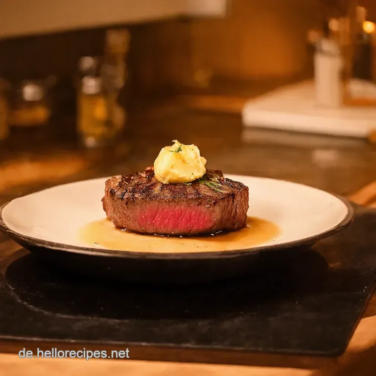 Knoblauchbuttertr&auml;umerei Vom Grill Steak Trifft Garnelen presentation