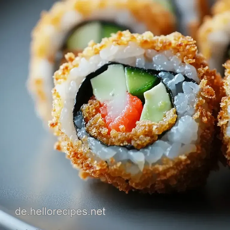 Knuspr-Sushi: Frittierte Sushi-Röllchen presentation