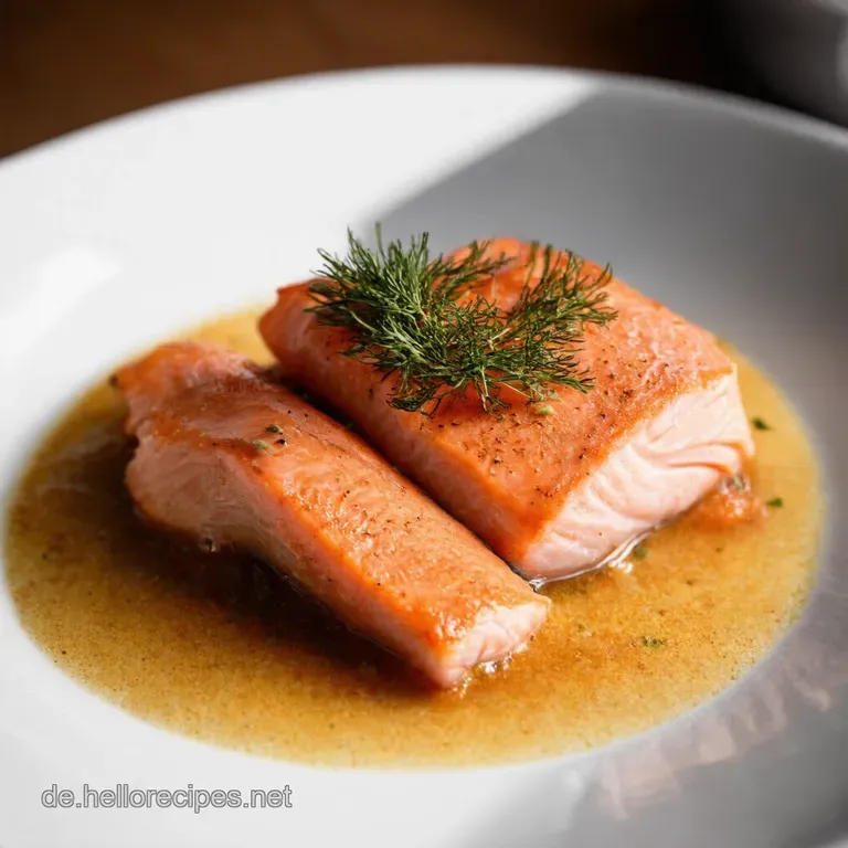 Knusprig gebratener Lachs auf ZitronenDillBett