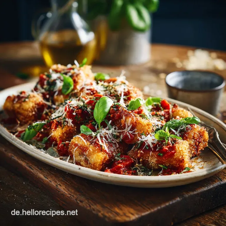 Knusprige Auberginentaler Bella Italia mit KräuterParmesanKruste