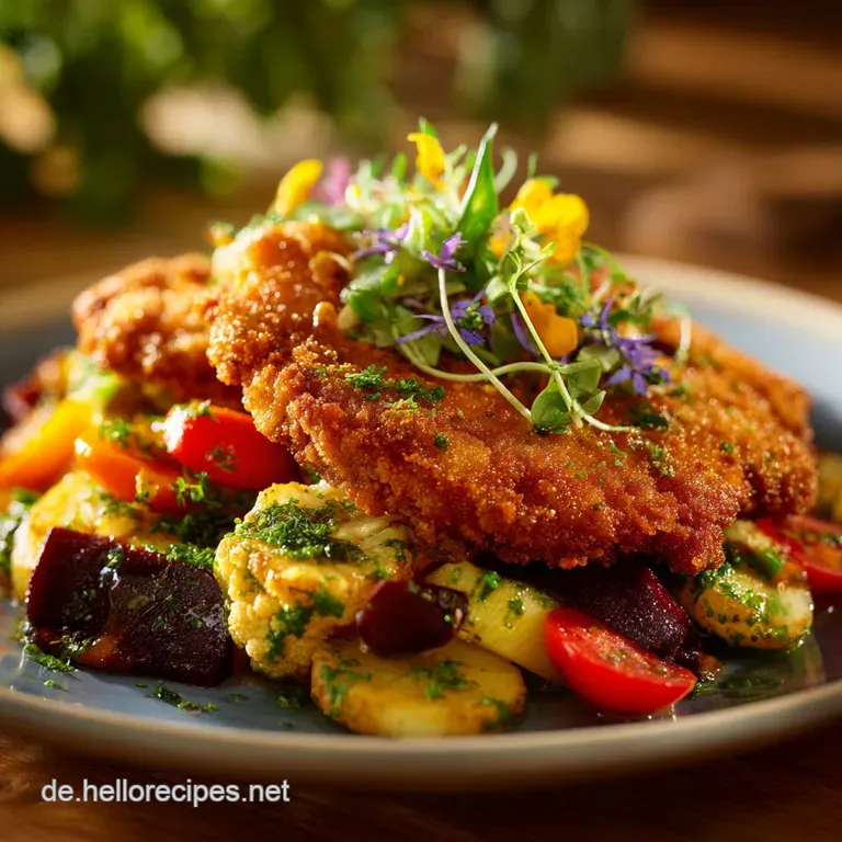 Knusprige Blumenkohlschnitzel: Das Goldene Vegetarische Meisterwerk. presentation