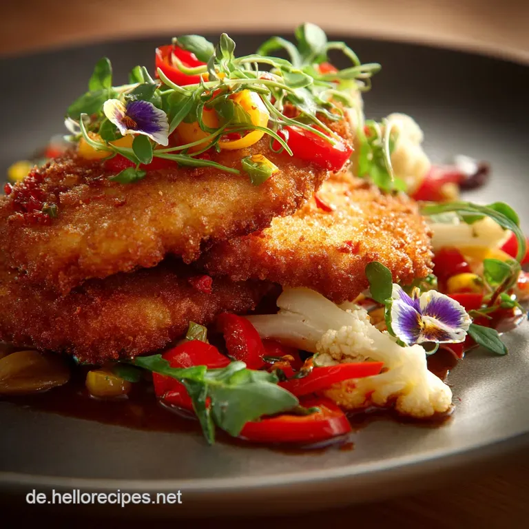 Knusprige BlumenkohlSchnitzel: Das goldene vegetarische Meisterwerk.