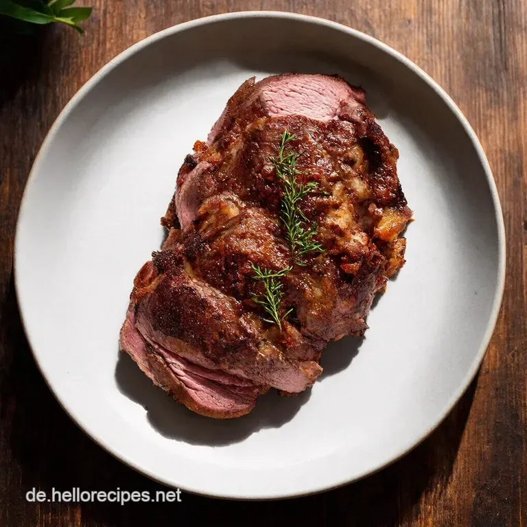 Knusprige Entenbrust mit HonigKirschSo&szlig;e