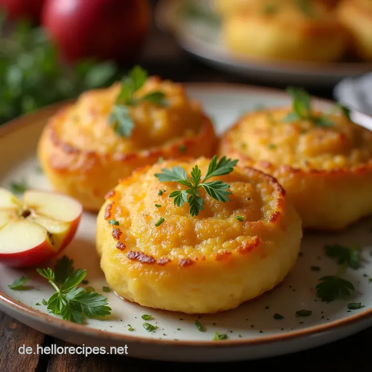 Omas Beste Knusprige Kartoffelpuffer mit ApfelmusKick presentation
