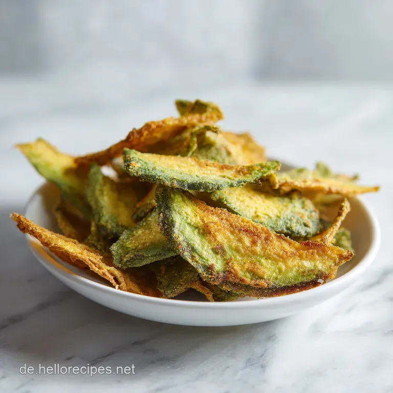 Knusprige Low Carb Avocado Chips