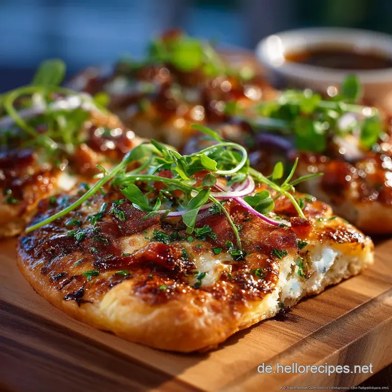 Knusprige MiniFlammkuchen Ein elsässischer Gruß aus dem Ofen