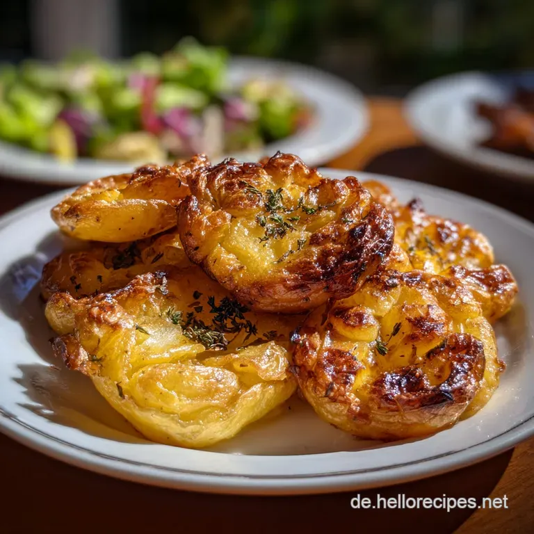 Knusprige Quetschkartoffeln: Au&szlig;en Fluffig Innen Knusprig