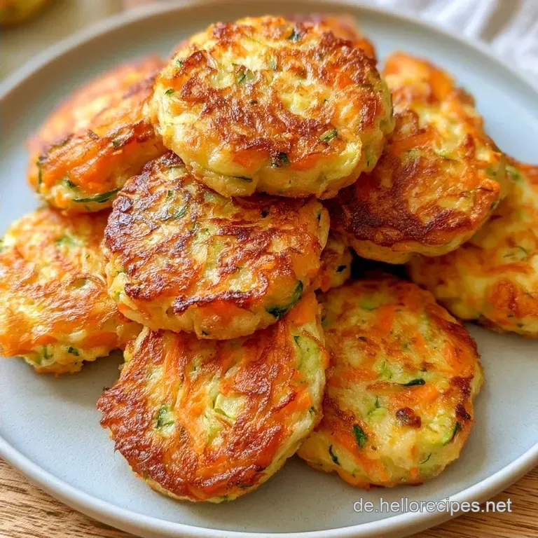 Zucchinipuffer mit Kartoffeln und M&ouml;hren