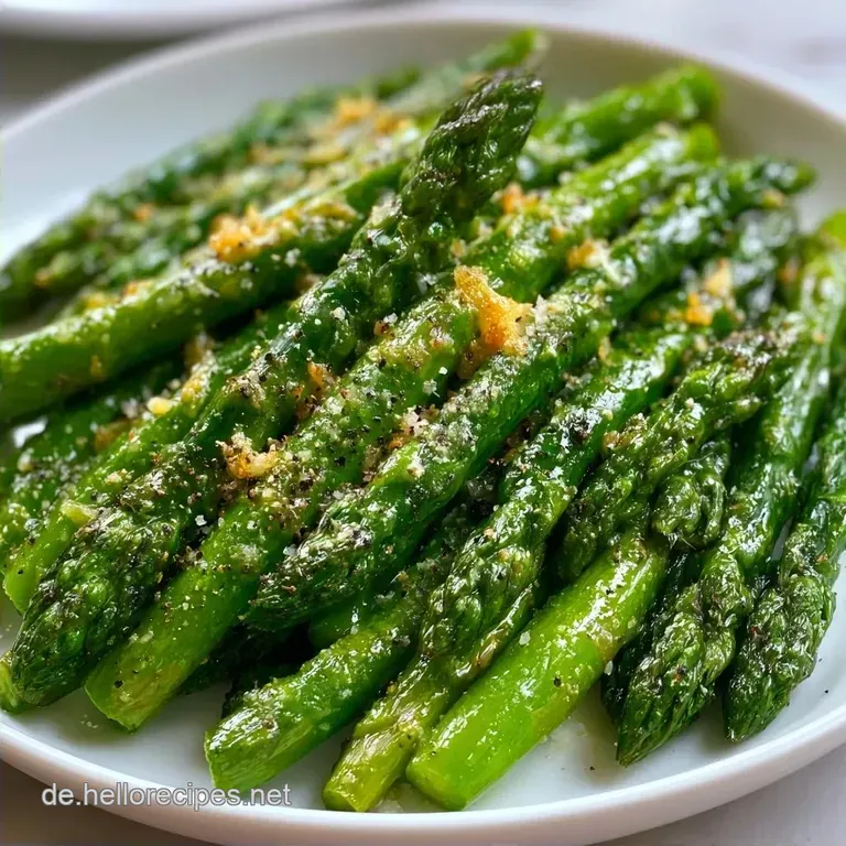 Knuspriger Gr&uuml;ner Spargel Airfryer: W&uuml;rzig mit Parmesan