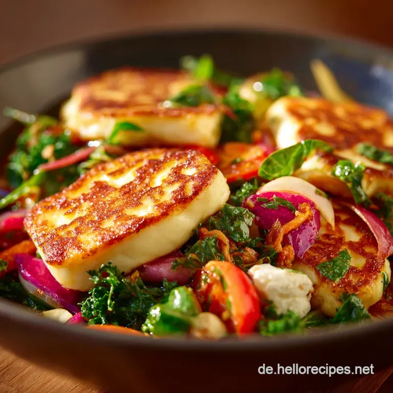 Vegetarisches Halloumi: Die Blitz-Wunderwaffe Mit Knuspriger Kruste Und Salsa presentation