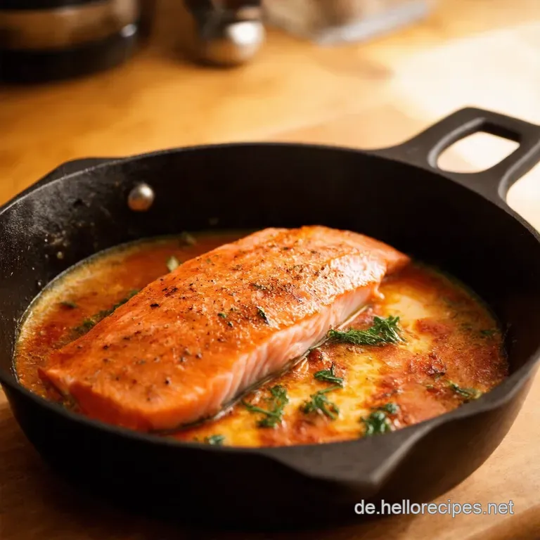 Knuspriger Pfannenlachs Mit Zitronenkr&auml;uternote presentation