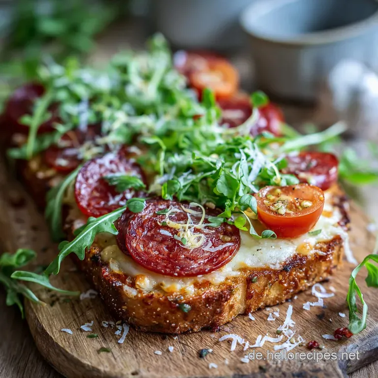 Pizza Toast Salami: Knusprig Schnell Und Perfekt F&uuml;r Den Feierabend. presentation