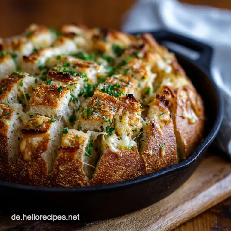 Knuspriges K&auml;seknoblauchbrot: So Gelingt Das Baguette Saftig Und Goldbraun. presentation