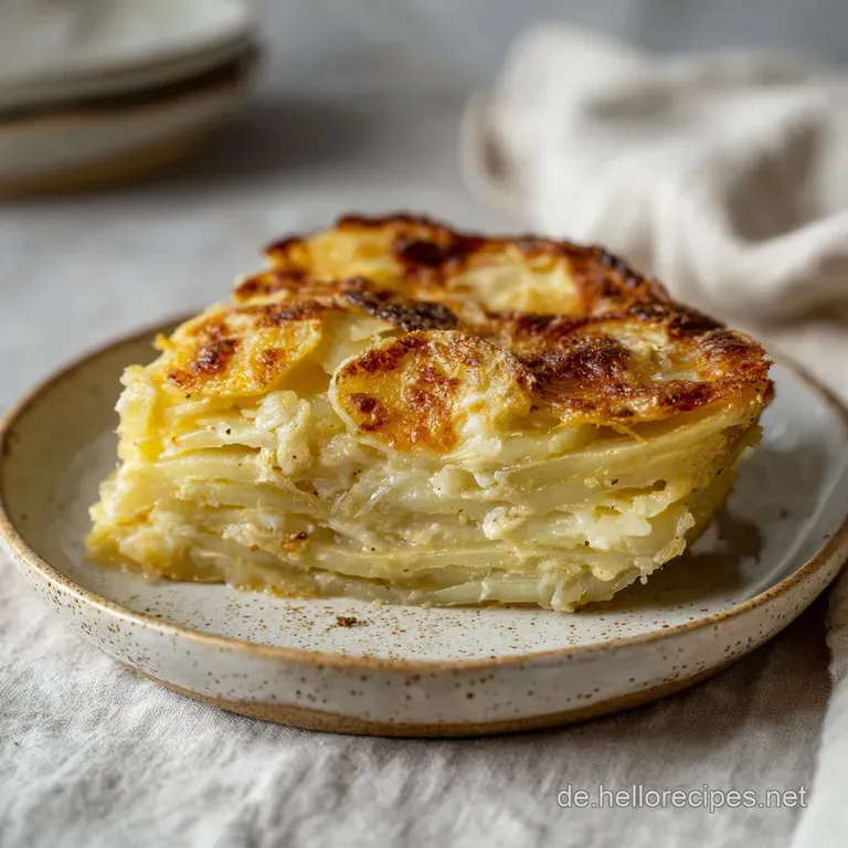 Kohlrabi Kartoffel Gratin: Cremig und Goldbraun