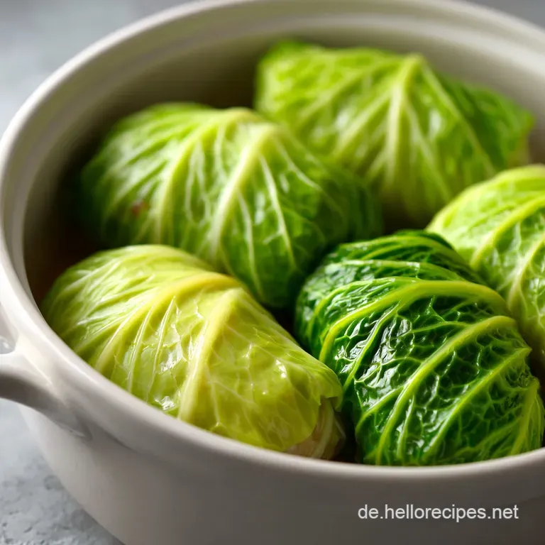 Kohlrouladen Wickeln Und Im Topf Garen