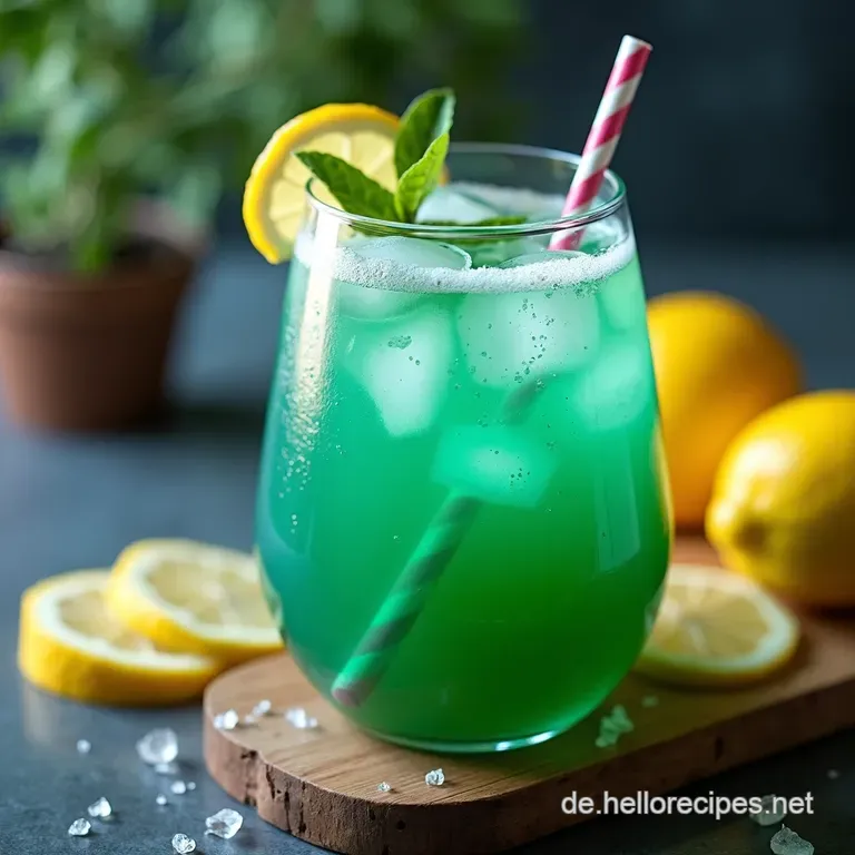 Spirulina Mermaid Lemonade A Whimsical Mein Geheimrezept für die blaue Erfrischung
