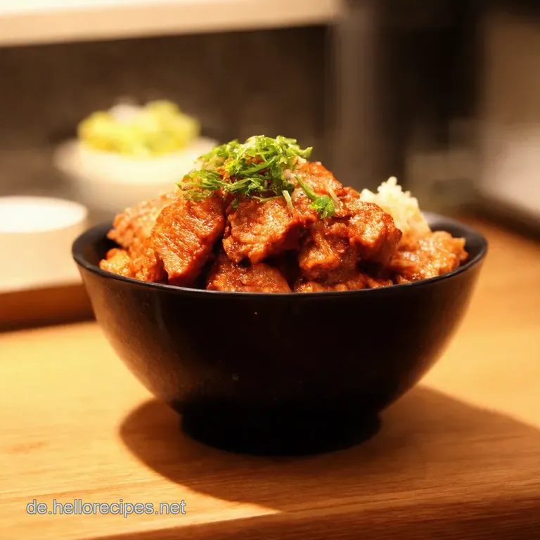 Koreanische Hackfleischbowl Seoul Auf Dem Teller presentation