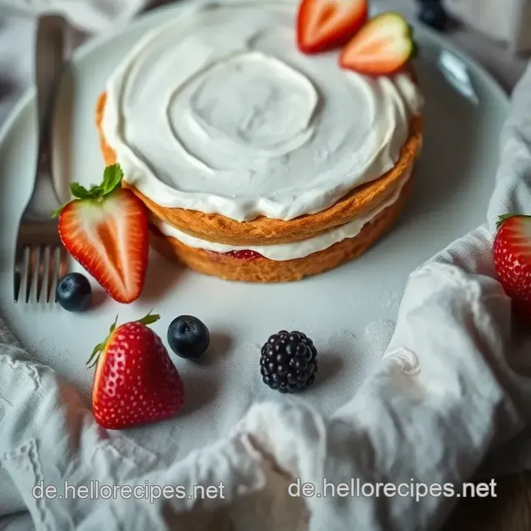 Köstliche Baisertorte mit Weinstein presentation