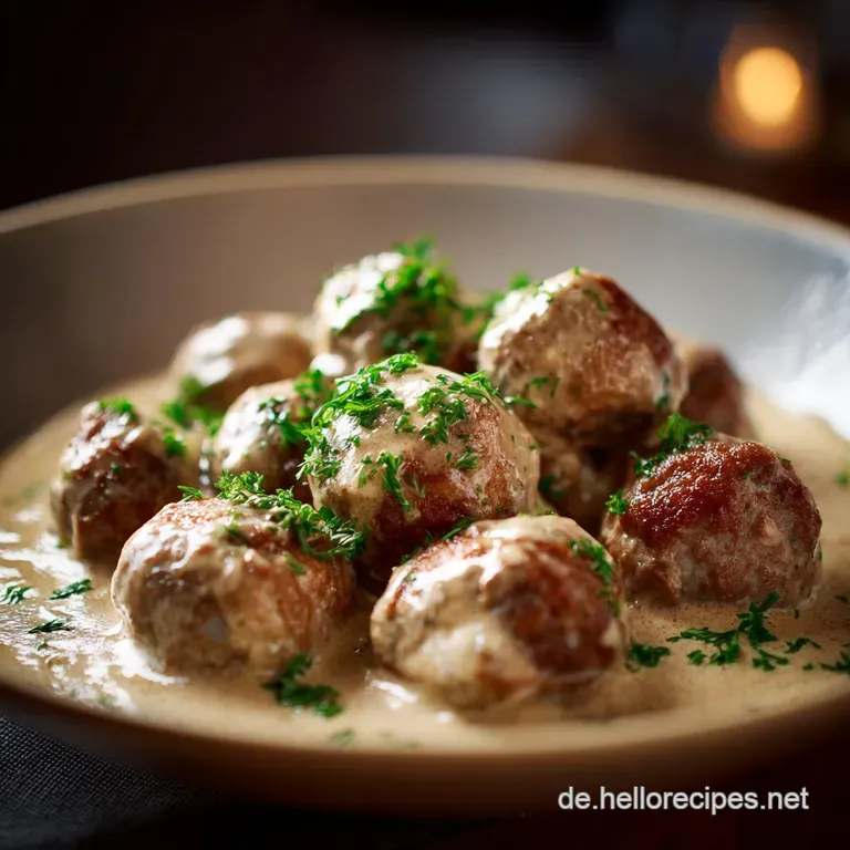 K&ouml;ttbullar Wie Bei Mutti: Saftige Schwedische Fleischb&auml;llchen Mit Der Besten Rahmso&szlig;e presentation