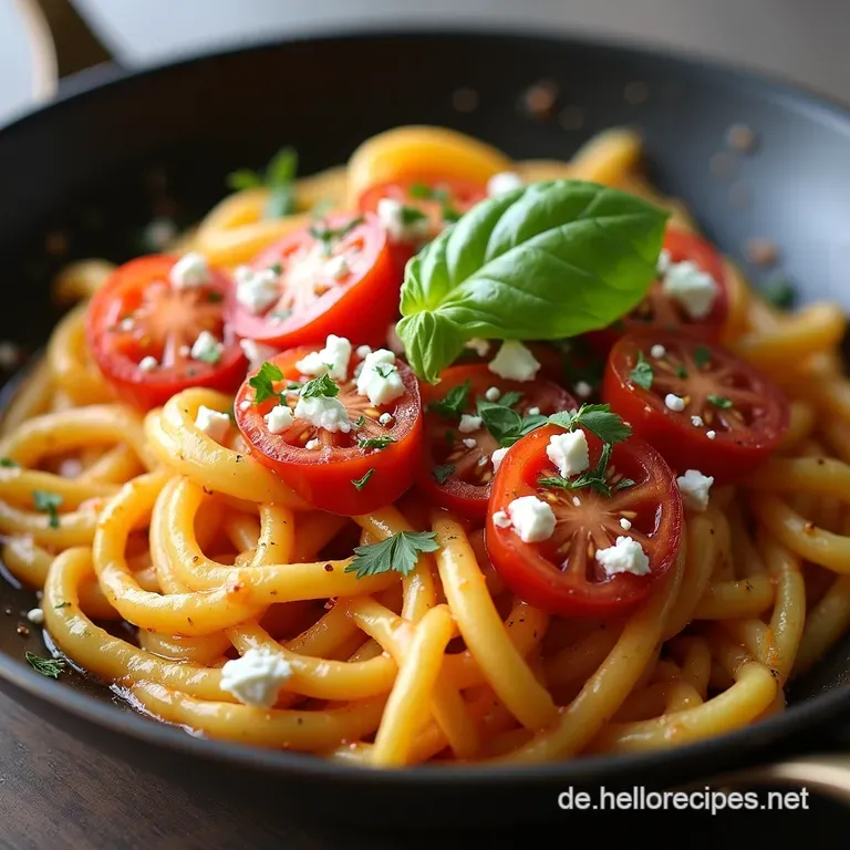 Die beste Griechische KritharakiPfanne mit Feta Einfaches Rezept