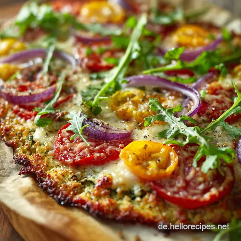 Krosser Traum Low Carb Blumenkohl Pizza Margherita