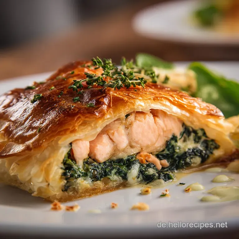 Lachs im Bl&auml;tterteig: Das elegante Hauptgericht mit knuspriger Dill-F&uuml;llung