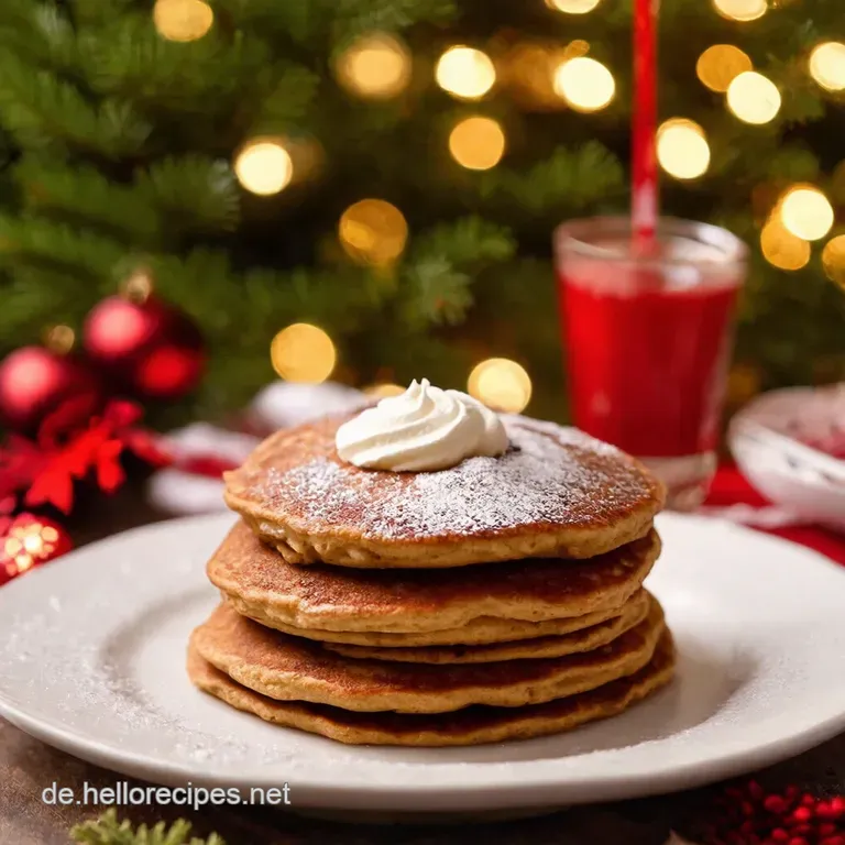 Lebkuchenpfannkuchen Mit Zimtsirup presentation