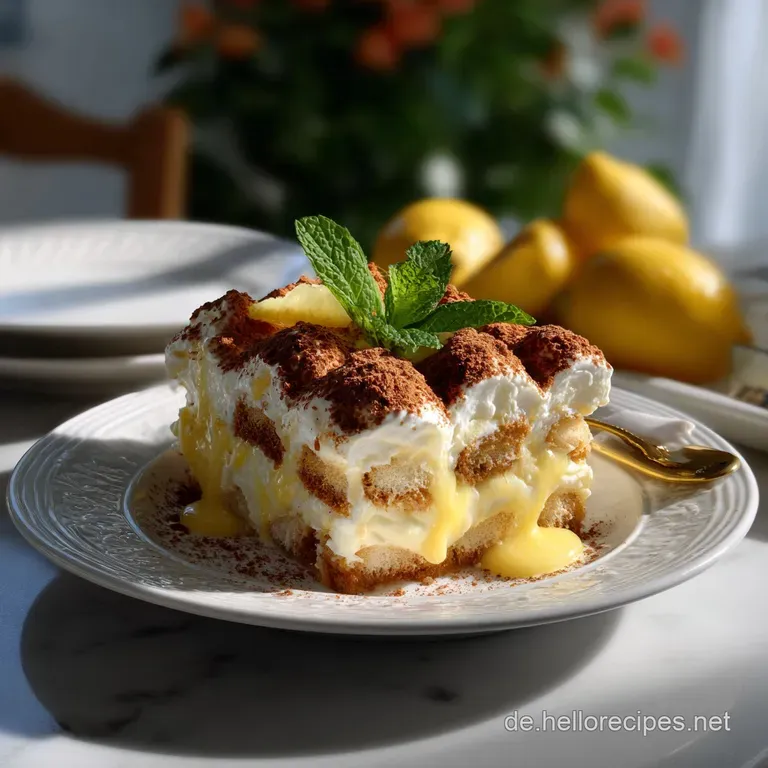 Limoncello Tiramisu Ein Fruchtigfrisches Sommerdessert
