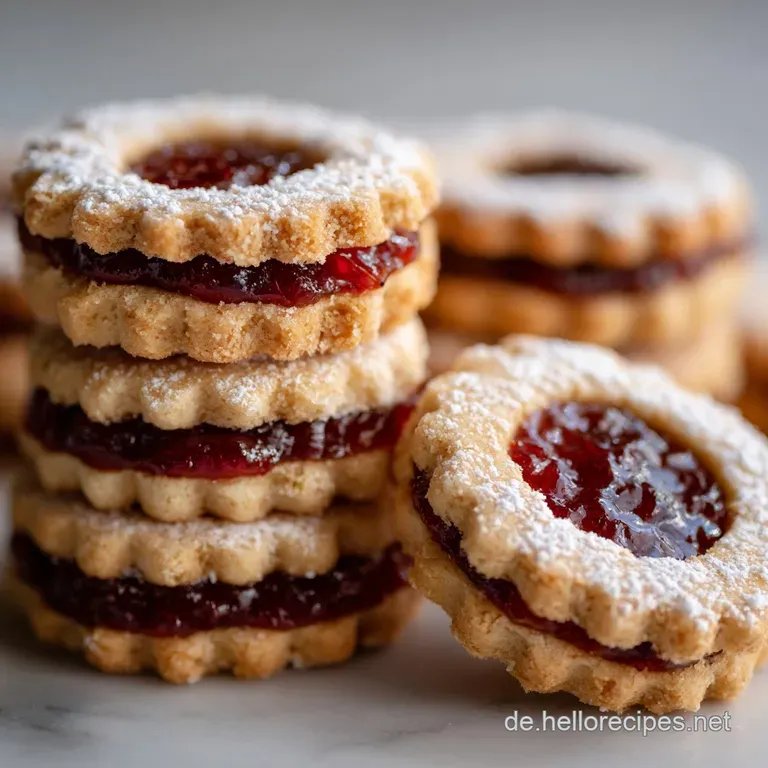 Marmeladen Pl&auml;tzchen: Linzer Augen K&ouml;nigsklasse presentation