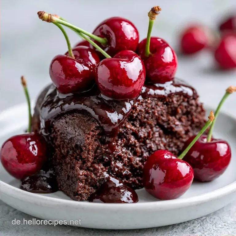 Saftiger Low Carb Schoko Kirschkuchen