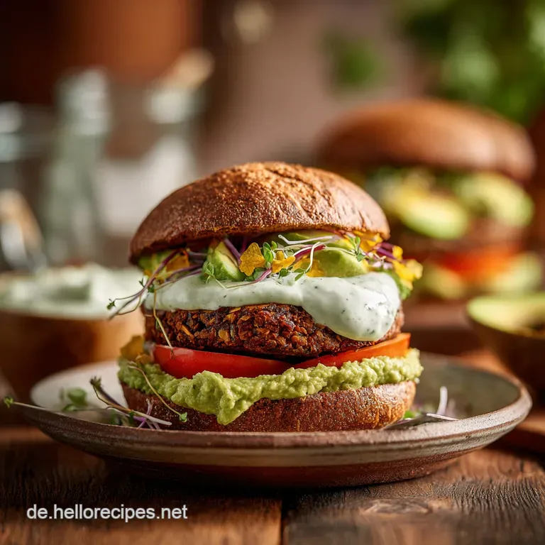 Der Sattmacher Low Carb Veganer PilzNussBurger