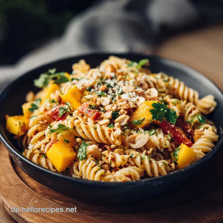 MangoTango auf der Gabel Die unwiderstehliche ErdnussNudelFusion